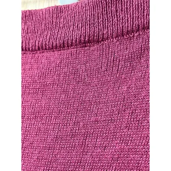 Chaus Vintage Cranberry Knit Pleated Skirt size Medium - Picture 5 of 9